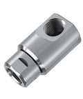 Half Inch Stainless Steel High Pressure Hose Reel Swivel Fitting Joint Heavy Duty With Grease Fitting And Ball Bearing Swivel Mechanism Leak Proof Half Inch NPT Thread Built For Tough Jobs And Real World Use, stainless swivel joint