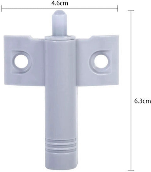 10 Pack Cabinet Door Stop Dampers Soft Close Quiet Closers ABS Plastic 6.3x4.6 cm White Gray Finish Easy Install