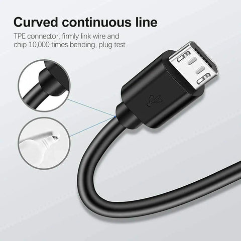 Heavy Duty USB Micro Rotary Tool Charger Cable For Cordless Rotary Tools Works With Dremel Lite 7760 N10 And Dreme 7350PET PawControl Plus HARDELL EShi BYWOKY JEDIA GOXAWEE APEXFORGE, black USB-Micro cable