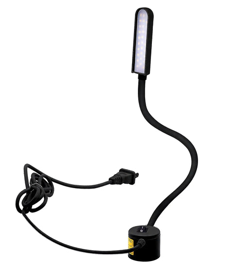 30 LED Magnetic Mount Drill Press Light With Flexible Gooseneck And Soft Silicone Coated Head Eye Friendly Ultra Bright Workshop Ready For Sewing Machines Desks Craft Tables Workbenches Lathes