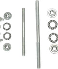 Front Wheel Hub Axle Bearings 4.92 Inch Upgrade For Road And Mountain Bikes, Lightweight, Waterproof, Durable Silver Parts
