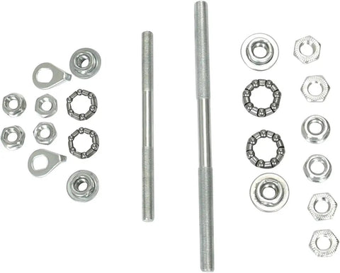Front Wheel Hub Axle Bearings 4.92 Inch Upgrade For Road And Mountain Bikes, Lightweight, Waterproof, Durable Silver Parts