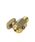 Air Brake Air Tank Drain Cock Ground Plug Shutoff Valve Quarter Inch NPT Male, brass fitting for compressors, side angle