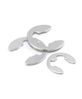 316 Stainless Steel E Clip Circlip Retaining Ring Washer Set For Shaft Fasteners M2 Through M12 Size, 30 Pcs, corrosion resistant