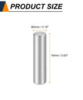 Built Tough 15 Pack M4 4mm X 16mm Cylindrical Dowel Pins Crafted From 304 Stainless Steel displayed with size dimensions.