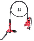 Dead Serious Stopping Power Front Left Hydraulic Disc Brake Kit With 800Mm Lines For 160Mm Rotors Top Shelf Aluminum Alloy Caliper red disc brake assembly.