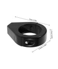 Heavy Duty 39mm Front Fork Turn Signal Mounting Brackets 2 Pack Clamp for Motorcycle Signal Lights, black finish, dimensions shown