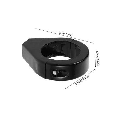 Heavy Duty 39mm Front Fork Turn Signal Mounting Brackets 2 Pack Clamp for Motorcycle Signal Lights, black finish, dimensions shown