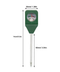 Battery-free single probe soil pH meter with measurements, 14 cm length, ABS plastic, ideal for garden and lawn care.