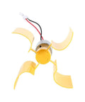 Compact Wind Turbine Kit For Education And STEM Projects with yellow plastic blades for 12V and 48V DIY power kit