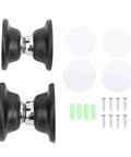 Powerful Heavy Duty RV Magnetic Door Stopper Set Stops Travel Trailer Doors Securely With Strong Magnets And Durable Build for safe use, includes mounting hardware.