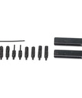 Digital Caliper Accessories Set Internal External Groove Step includes 8 heads and 2 black clamps for precision measurements.