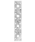 Hot dip galvanized steel mending plate, 3/32 inch thick, for solid wood assembly and structural repairs.