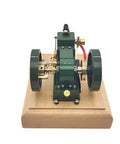 Old School Hit And Miss Engine Kit With Evaporative Water Cooling Mini Four Stroke Mechanical Motor Flywheel on wooden base
