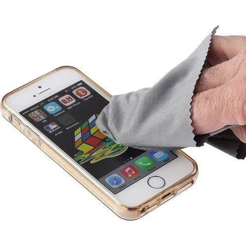 Sensei microfiber lens cleaning cloth, gray, for electronics, cleaning a smartphone screen