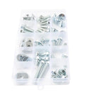 62 Pcs Carbon Steel Fasteners Bolts Washers And Nuts Kit For CR250R 1988 1996 Dirt Bike Replacement Hardware BK5075 Zinc Plated For Durability Wear Resistance And Easy Install, in organizer box