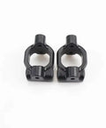 Pro Grade 6Pc Chrome Alloy Front Steering Cup And C Hub Carrier Replacement Upgrade Kit For 1 10 Scale Rc Cars, black hub carriers.