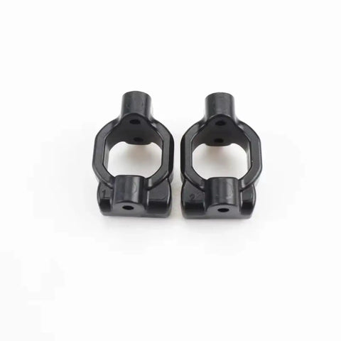 Pro Grade 6Pc Chrome Alloy Front Steering Cup And C Hub Carrier Replacement Upgrade Kit For 1 10 Scale Rc Cars, black hub carriers.