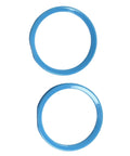 Top view of two blue rings for Replacement SP1434PAKB Adjustable Vari-Flo Nozzle Assembly For Hayward Jet-Air III Series Fits Pool Spa Jet System