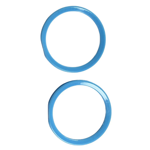 Top view of two blue rings for Replacement SP1434PAKB Adjustable Vari-Flo Nozzle Assembly For Hayward Jet-Air III Series Fits Pool Spa Jet System