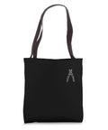 Slick Minimalist Wire Stripper Pocket Size Electrician Canvas Tote Bag Straight Fire Carry All For Blue Collar Crews And Electrical Pros Dope Labor Day Pride Gear, black with brown handles.