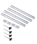 Heavy Duty T Track Knob Kit For T Slot Miter Track Jig For A Universal Workbench Beefy Woodworking Jigs And Fixtures Utility Multifunctional Sturdy Silver Finish