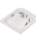 Micro Watch Repair Screws Stainless Steel Back Cover Hardware 8 Piece Set in packaging for watch repairs and maintenance.
