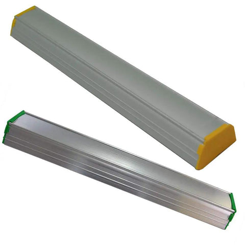 Pro Grade Aluminum 12 Inch Emulsion Scoop Coater Tool For Silk Screen Printing Durable Go-To Screen Coating Tool with plastic ends