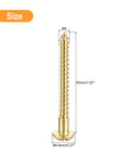 M4 X 50mm Brass Wood Screws Slotted Round Head Self Tapping For Woodworking Pack Of 20 Durable And Corrosion Resistant