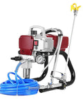 Professional Airless Paint Sprayer Powered By 1800W High Pressure Motor With Dial Meter Pushing 1.8 Liter Per Minute through W517 Tip, showing detailed design.