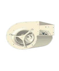 Heavy Duty Industrial Air Circulator Fan Featuring Dynamically Balanced Impellers For High Volume Ventilation Eliminates Stale Air Real Quick Built Like A Tank For Any Workspace, showing exterior view.
