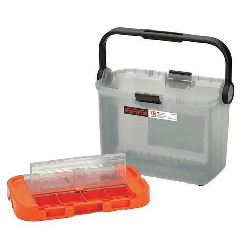 20V Max Cordless Drill With 28 Piece Home Project Kit In Translucent Toolbox For Quick Fixes, Home Decorating, Assembly, And Repairs On The Go, Big Help For DIY Projects