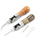 Leather Stitching Machine Hand Sewing Tool For DIY Crafts Handy And Pro Grade Portable sewing tools with wooden handles