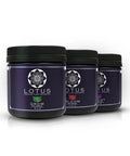 Three Part Plant Nutrient Starter Kit With Grow Bloom And Boost Powders For Hydroponics Coco Coir And Soil, black jars
