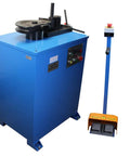 Heavy Duty Programmable Electric Tube Bender With PLC And 2 HP Motor Bends 5/8 To 1-1/2 Inch Tubing, blue metal design, floor-mounted with foot pedal.