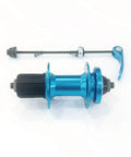 32H Beefy Aluminum Alloy Rear Hub With Quick Release For 135mm Frames 6 Bolt Disc Brake Compatible 32 Holes Fits 7 11 Speed Cassette Blue Color