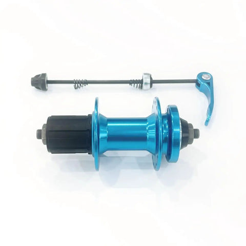 32H Beefy Aluminum Alloy Rear Hub With Quick Release For 135mm Frames 6 Bolt Disc Brake Compatible 32 Holes Fits 7 11 Speed Cassette Blue Color