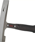 Beefy Bricklayer Hammer With Right Angle Chisel For Safe Brick Splitting, I Beam Steel Shaft For Tough Durability, Rust Proof Aluminum Build