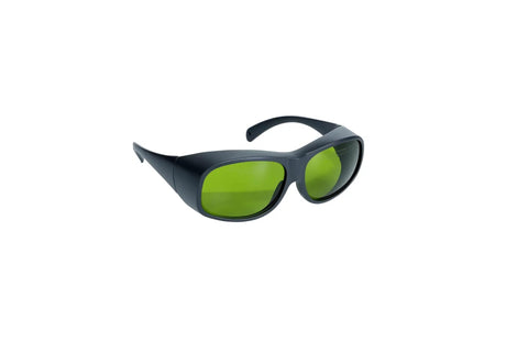 Legit Laser Safety Goggles For Hair Removal, Shield Eyes From 755 808 And 1064 Nm Alexandrite Diode Yag Beams, side view on white background.