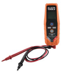 ET250 Voltage Meter And AC/DC Tester Digital Multimeter For Low Voltage Work with orange casing and test leads attached