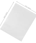 White EPE foam pouch measuring 9.8x7.9 inches for 100 Pack EPE Foam Pouches For Packing Dishes And Fragile Items Lightweight Cushioning