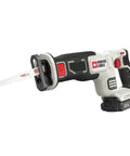 Hardcore 20 Volt Max Cordless Power Tool Combo Kit Four Piece Set With Two Rechargeable Batteries Quick Charger Circular Saw And Drill Driver No Sweat Job Site Ready Gear For Hardworking Hustlers And Weekend Pros - Reciprocating saw with blade.