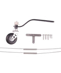 Carbon Fiber Landing Gear Tail Wheel Assembly Kit With Screws for Remote Control Airplanes and RC Aircraft Upgrade, parts shown