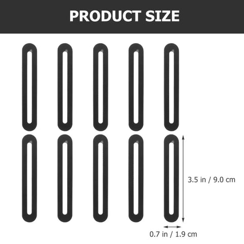 10-Pack Stainless Steel Adjustable Flat Mending Plates With Slot Holes For Furniture Repair Wear-Resistant Easy Install Black Corner Braces