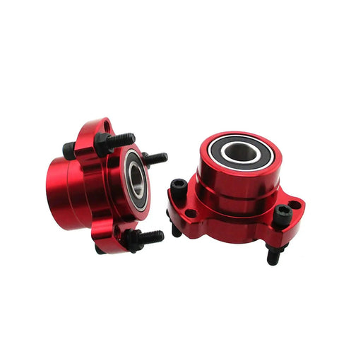 Front Wheel Hub Set Two Pack With Five Eighths Inch Bearing And One Quarter Inch Bolts For Race Go Kart Drift Trike Easy Install