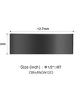 Side view of RNGN1203 CBN insert for turning and milling tools, 12.7mm diameter, focusing on heavy roughing and finishing.