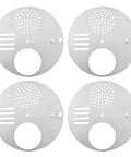 4-Pack Stainless Steel Bee Hive Entrance Discs, 4.92 Inch Diameter, Easy Install Entrance Reducers for Nuc Boxes and Full Hives, Round