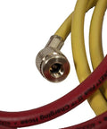Close-up of 72 Inch 3 Pack Plus II One Quarter Inch Hose With SealRight Fitting, 45 Degree End For Easy Installations In Tight Spots, UL Recognized