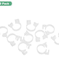 Ten Pack Double Gripping Nylon Hose Clamps Five Eighths Inch Adjustable Ratcheting Clamps With Double Snap Grip For Connecting And Sealing Hoses Pipes And Tubing White Ideal For Automotive And Plumbing Projects Stable Nylon Construction.
