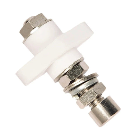 High Temp Electric Terminal Block For Copper Connectors, Detachable Junction Block Spare Part, 3.8 Mm Wire Size, Pro Grade Setup, Easy Install, Built To Last For Industrial Electrical Projects, 80x60 mm